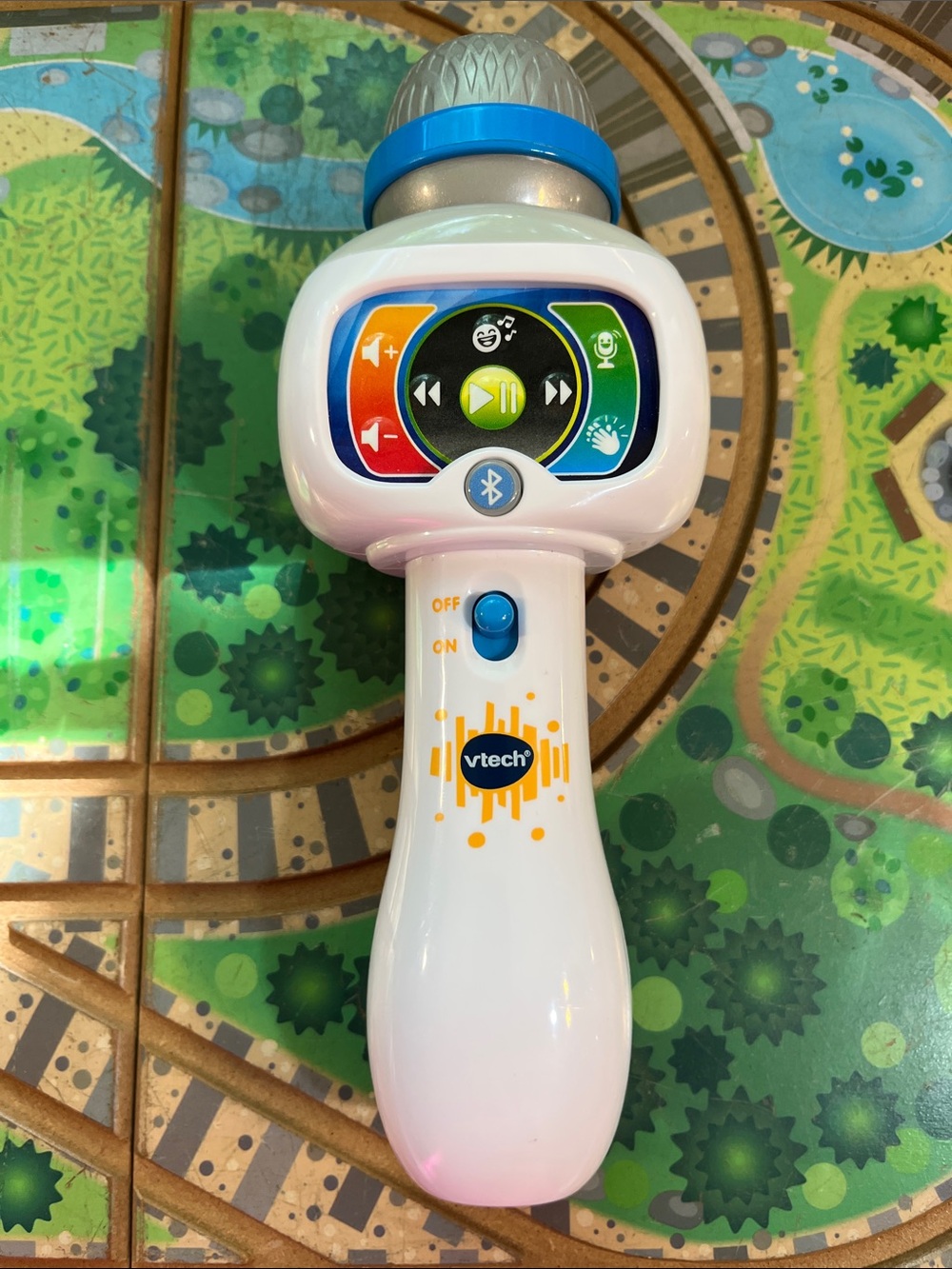 VTech Kids Bluetooth Microphone Toy - White and Blue